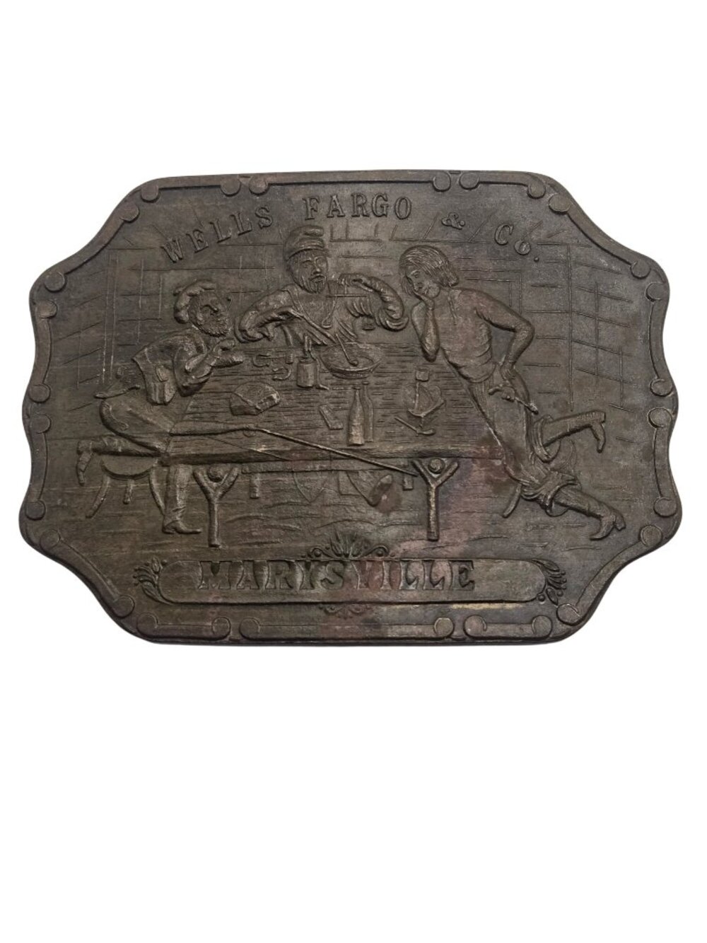 Wells Fargo & Co Marysville Belt Buckle California Vintage Western Cowboy